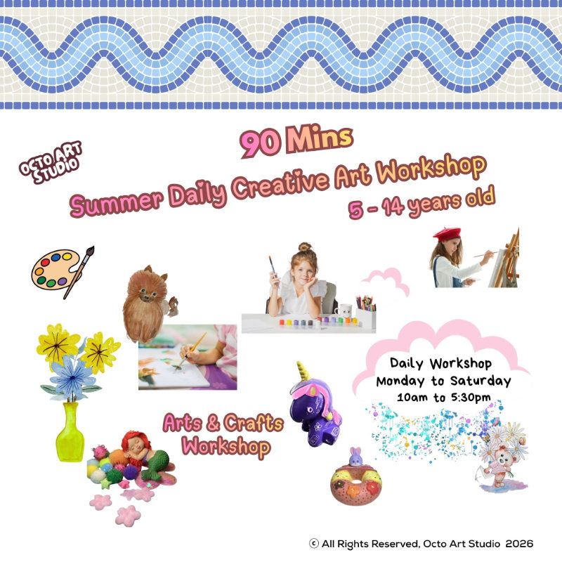 Summer Daily Creative Art Workshop (90 Minutes) | 暑期創意藝術工作坊（90 分鐘）