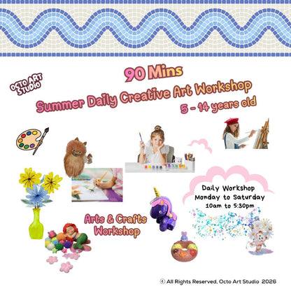 Summer Daily Creative Art Workshop (90 Minutes) | 暑期創意藝術工作坊（90 分鐘）