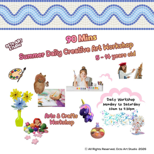 Summer Daily Creative Art Workshop (90 Minutes) | 暑期創意藝術工作坊（90 分鐘）