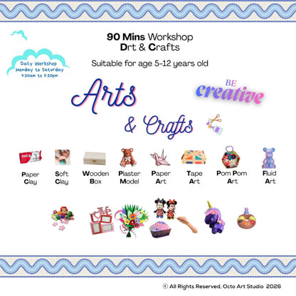 Summer Daily Creative Art Workshop (90 Minutes) | 暑期創意藝術工作坊（90 分鐘）