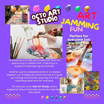 Art Jamming Workshop - Ages 5+ ART JAMMING FUN 工作坊 適合5＋歲或以上