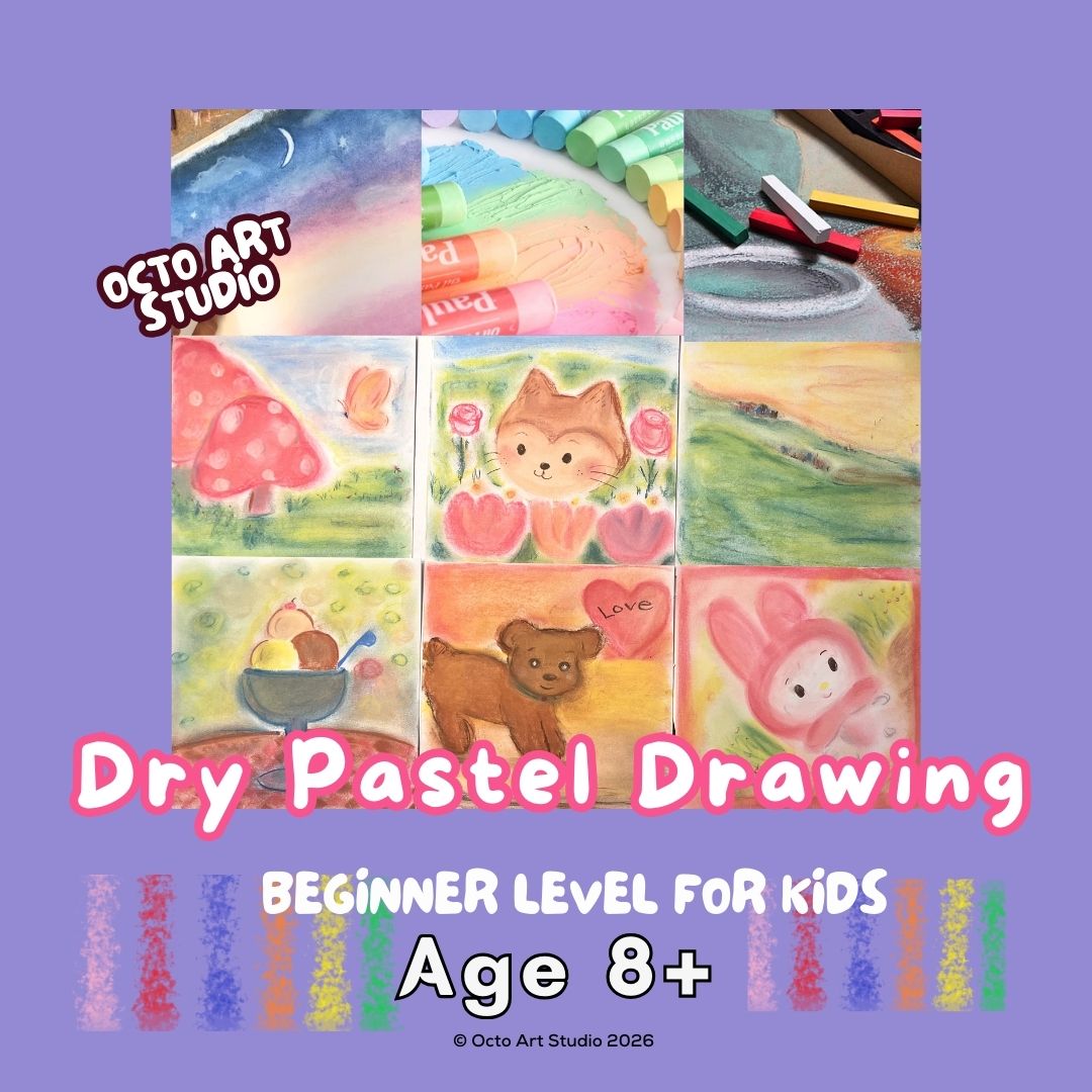 Dry Pastel Workshop Beginner Level for Kids | 兒童初階乾粉彩繪畫工作坊