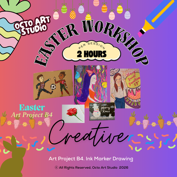 🐣 Easter Holiday Workshop B4. Marker Drawing