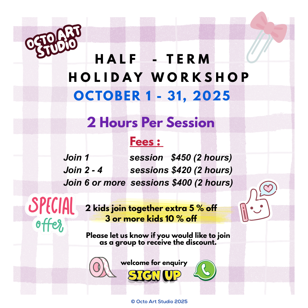 Holiday Workshop - Half-Term - October 1 - 31, 2025