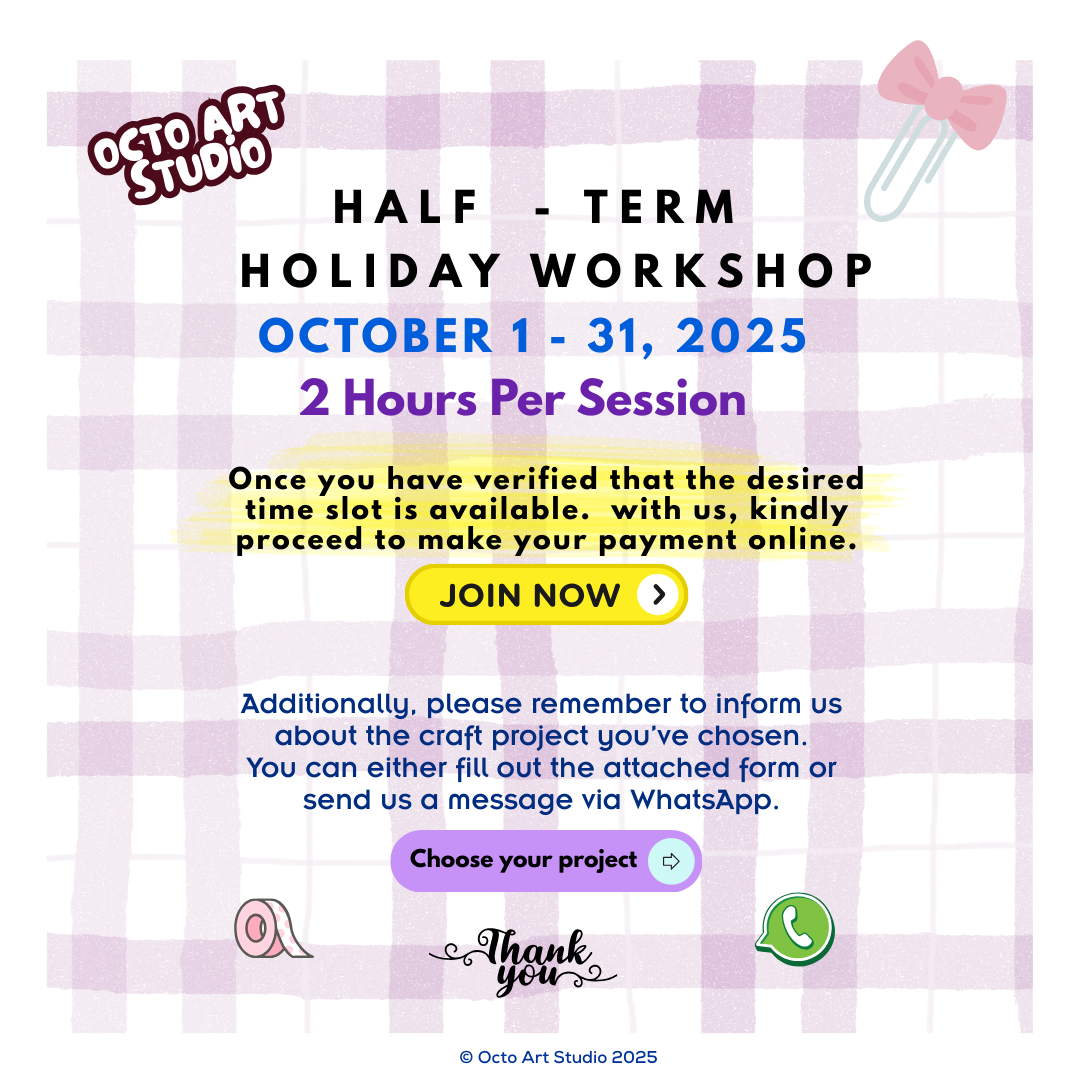Holiday Workshop - Half-Term - October 1 - 31, 2025