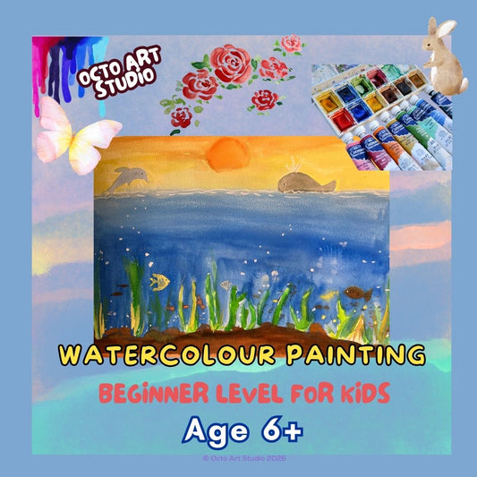 Watercolour Painting Workshop Beginner Level for Kids | 兒童初階水彩繪畫工作坊