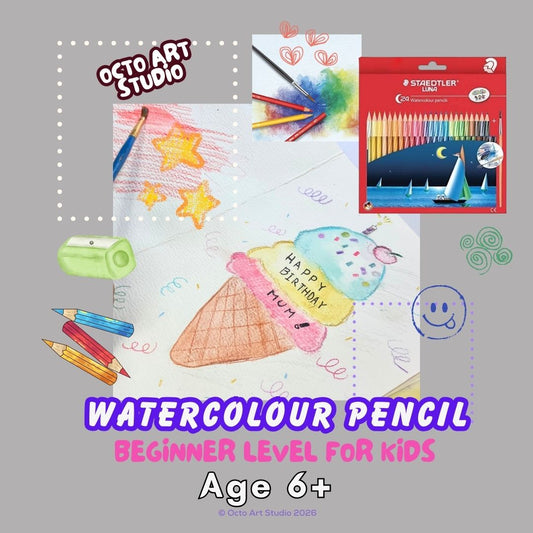 Watercolour Pencil Workshop Beginner Level for Kids | 兒童初階水溶性色鉛筆繪畫工作坊