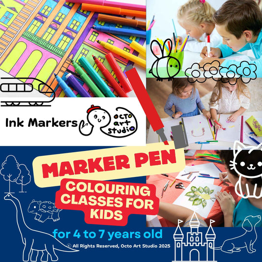 Markers Colouring Workshop Ages 4-7  麥克筆填色工作坊 4-7歲